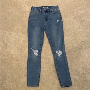 Pacsun high rise jeggings, size 26, medium wash denim jeans